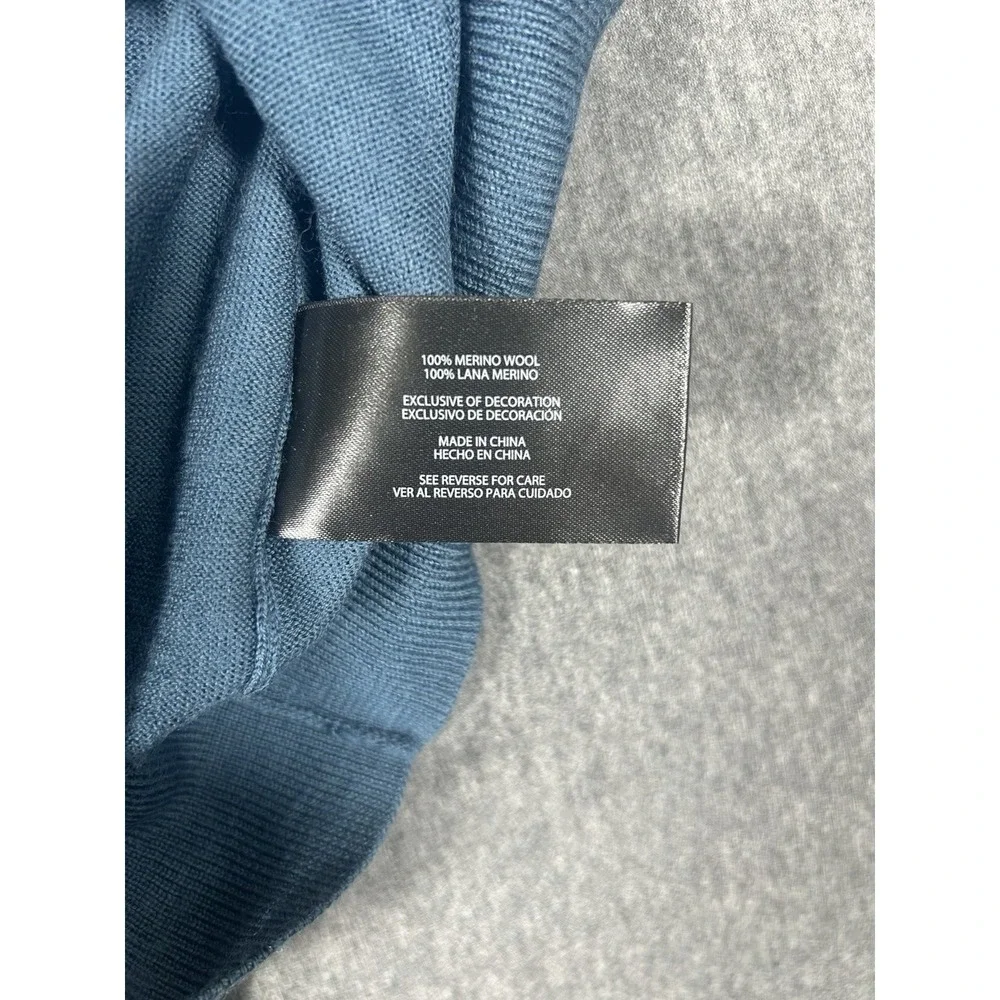 Banana Republic Merino Wool Crew Neck Sweater‎ Blue Size XL